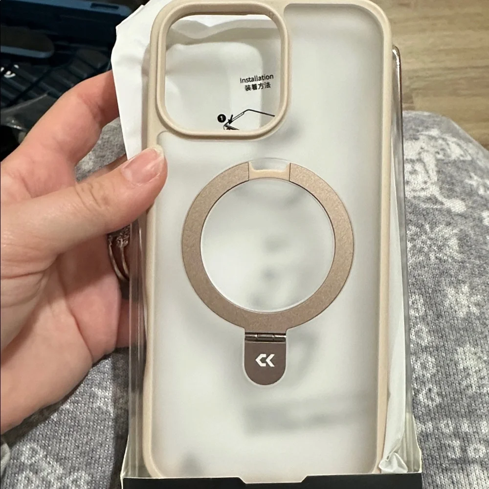 Magnetic Phone Case with Ring Holder